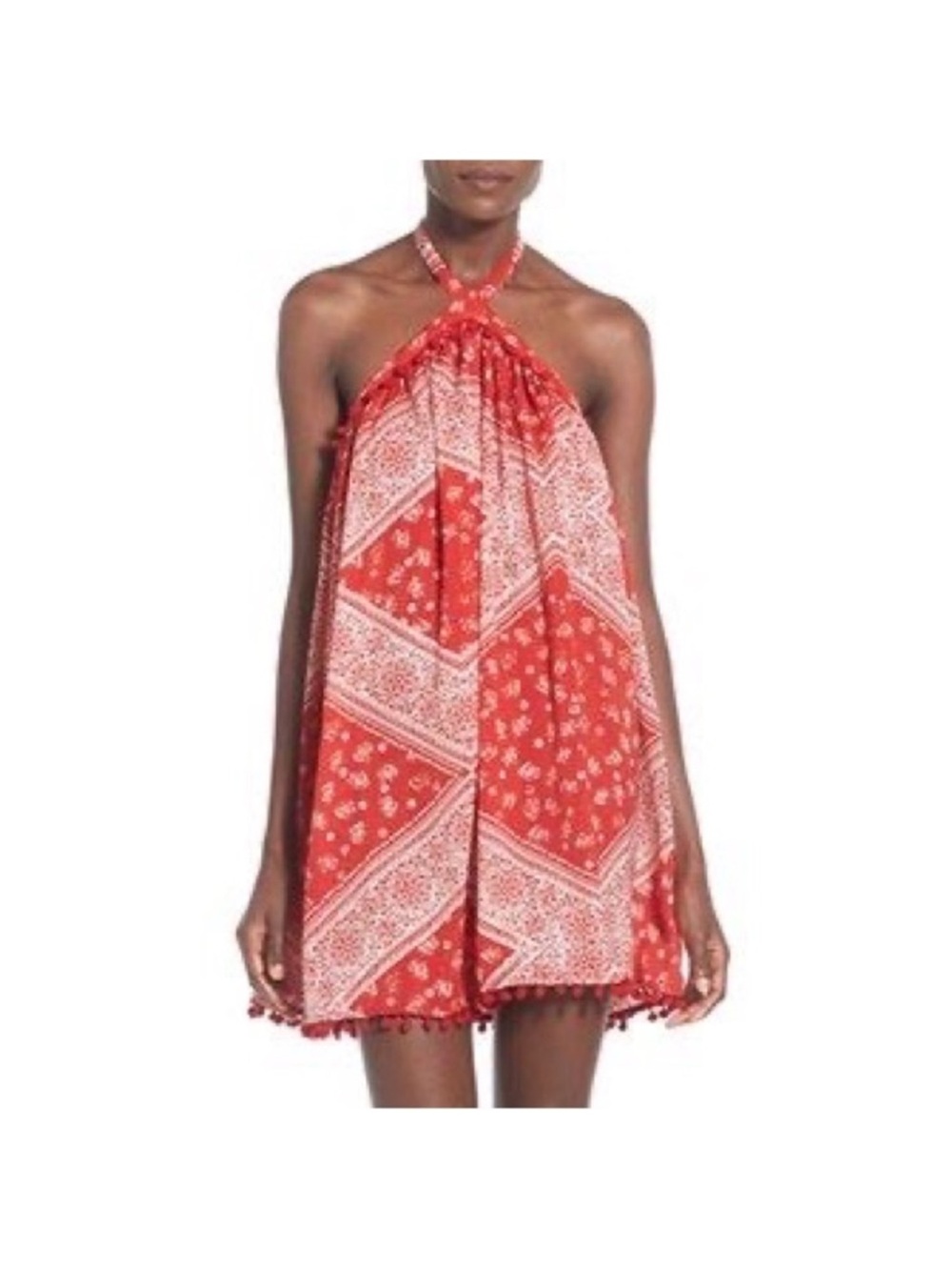 Tularosa Holden Red & White Bandana Halter Mini M